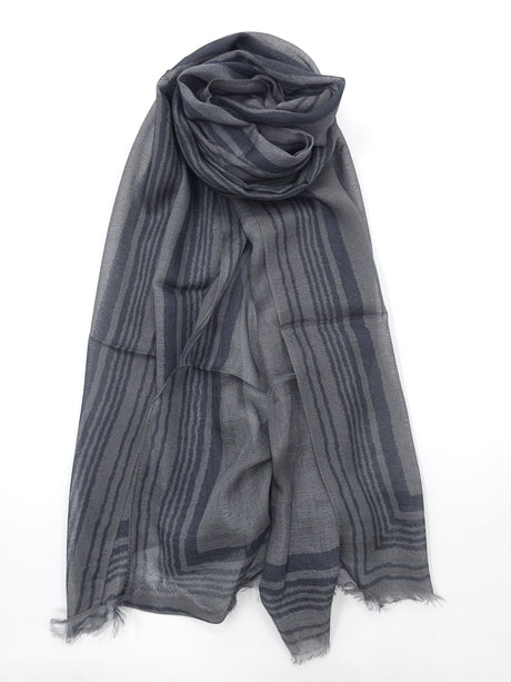 Frame Border Linen Scarf