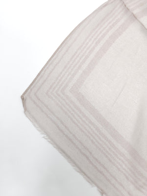 Frame Border Linen Scarf