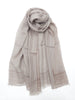 Frame Border Linen Scarf