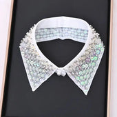 Pearl sequins luxurious false collar Smack Touch (Collars)