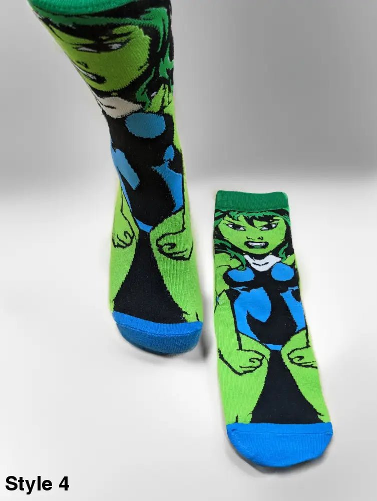 Cartoon Graphic Socks | Long Socks | Marvel Addition