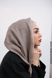 Cashmere Viscose Hijab Chocolate Beige / Plain Scarf (Hijab)
