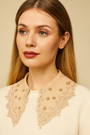 Detachable Embroidered Lace Collar