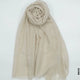 Comfort Linen Scarf for Summer Beige Linen Scarf