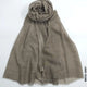 Comfort Linen Scarf for Summer Beige Grey Linen Scarf