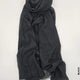 Comfort Linen Scarf for Summer Black Linen Scarf