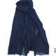 Comfort Linen Scarf for Summer Blue Linen Scarf