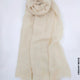 Comfort Linen Scarf for Summer Creamy Beige Linen Scarf