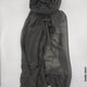 Comfort Linen Scarf for Summer Dark Gray Linen Scarf