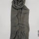 Comfort Linen Scarf for Summer Dark Grey Linen Scarf