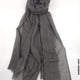 Comfort Linen Scarf for Summer Darker Grey Linen Scarf