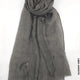 Comfort Linen Scarf for Summer Gloomy Grey Linen Scarf
