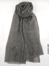 Comfort Linen Scarf for Summer Gloomy Grey Linen Scarf