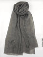 Comfort Linen Scarf for Summer Gloomy Grey Linen Scarf