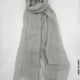 Comfort Linen Scarf for Summer Grey n Grey Linen Scarf