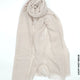 Comfort Linen Scarf for Summer Light Mist Beige Linen Scarf