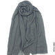 Comfort Linen Scarf for Summer Pitch Grey Linen Scarf