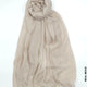 Comfort Linen Scarf for Summer Real Beige Linen Scarf