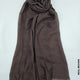 Comfort Linen Scarf for Summer Real Brown Linen Scarf