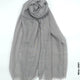 Comfort Linen Scarf for Summer Real Grey Linen Scarf