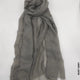 Comfort Linen Scarf for Summer Rust Grey Linen Scarf