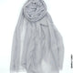 Comfort Linen Scarf for Summer Simply Grey Linen Scarf