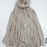 Cotton Italy Hijab | خام قطن ايطالي حجاب Beige Scarf (Hijab)