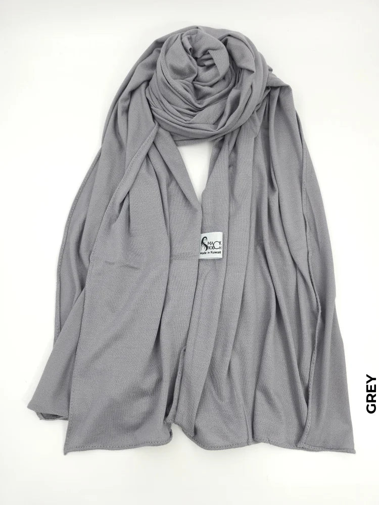 Cotton Italy Hijab | خام قطن ايطالي حجاب Grey Scarf (Hijab)