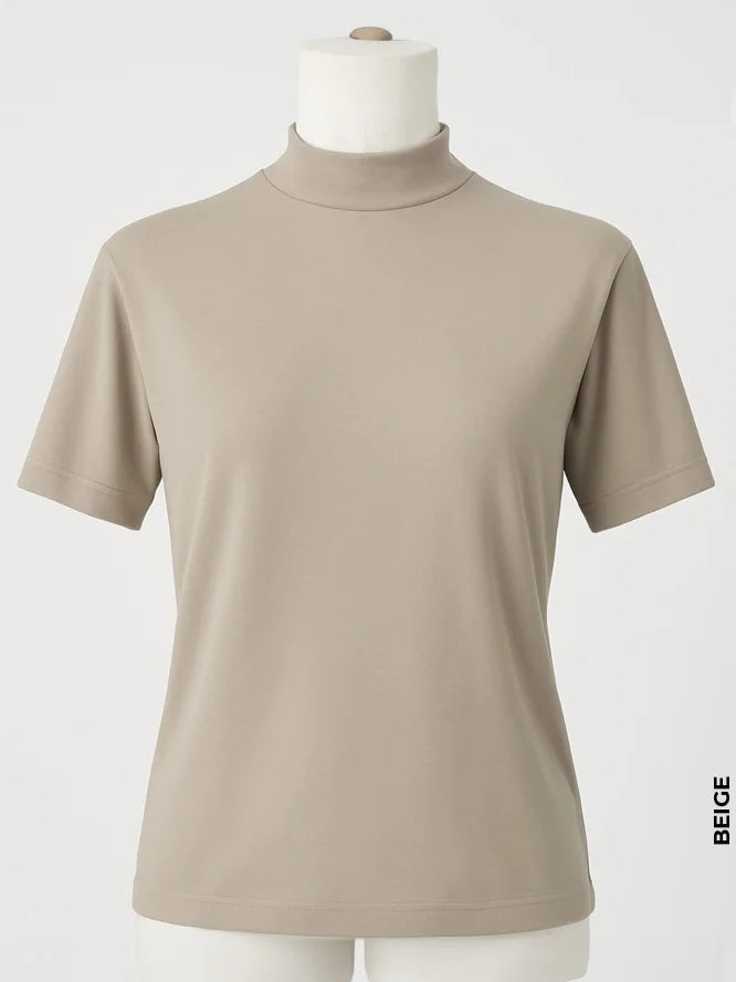 Cut Sleeves Cotton T-Shirt | Nus Kum Beige Winter Products
