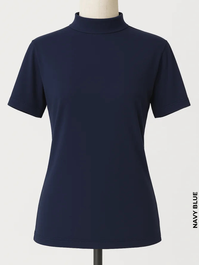 Cut Sleeves Cotton T-Shirt | Nus Kum Navy Blue Winter Products