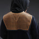 Fashionable Dickey Collar Brown Houndstooth Collar