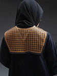 Fashionable Dickey Collar Brown Houndstooth Collar