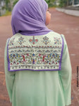 Fashionable Dickey Collar Purple Flowers Collar