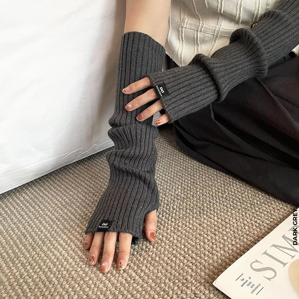 Half Finger Arm Sleeves for Winter