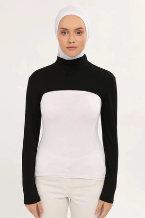 Ladies innerwear highneck with sleeves