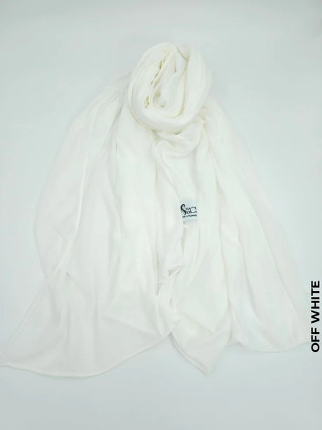 Japani Hijab | حجاب ياباني Off White Scarf (Hijab)