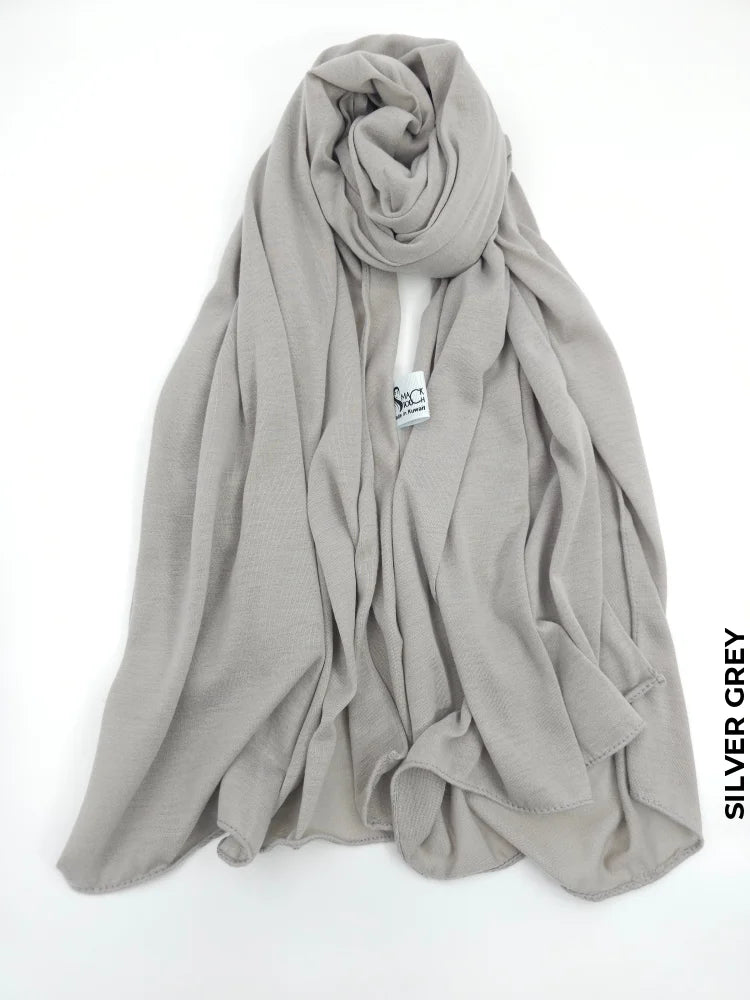 Japani Hijab | حجاب ياباني Silver Grey Scarf (Hijab)