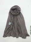 Kleenex Cotton Hijab Dark Grey / Plain Scarf (Hijab)