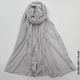 Kleenex Cotton Hijab Silver Grey / Plain Scarf (Hijab)