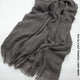 Linen Kresha Thailendi Shawl | خام تهايلندي او كريشا شال Dark Grey Scarf