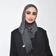 Kresha Thailendi Hijab Gloomy Grey / Normal (175 x 75 cm) Linen Scarf