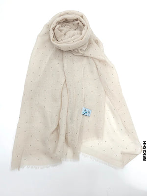 Lightweight Crystal Shawl Hijab Beigishh Scarf (Hijab)