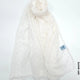 Lightweight Crystal Shawl Hijab Off White Scarf (Hijab)