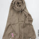 Linen 526 Kuwaitlady Dark Beige Linen Scarf