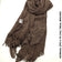 Linen Kresha Thailendi Shawl | خام تهايلندي او كريشا شال Real Brown Scarf