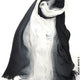Ombre Kresha Thailendi Black White Scarf (Hijab)