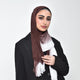 Ombre Kresha Thailendi Brown White 10 Scarf (Hijab)