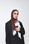 Ombre Kresha Thailendi Brown White 10 Scarf (Hijab)