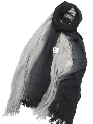 Ombre Kresha Thailendi Grey N Black 12 Scarf (Hijab)