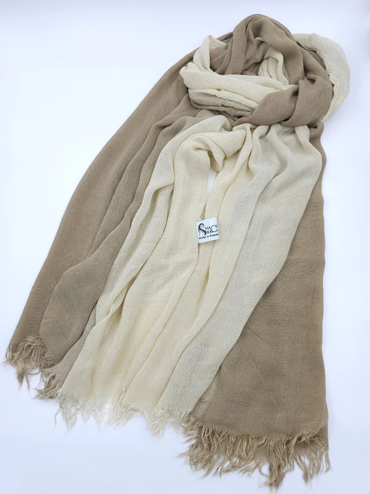 Ombre Kresha Thailendi Beige Blast Scarf (Hijab)